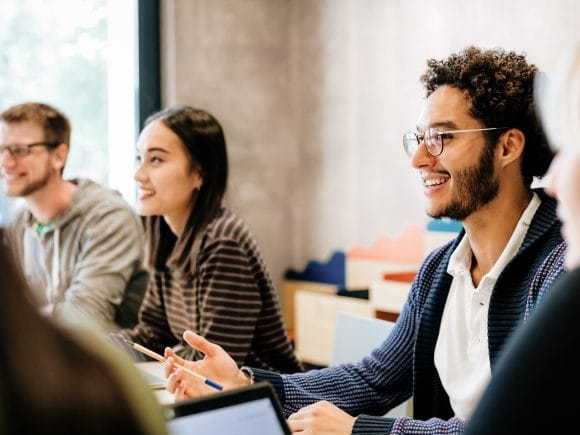Students during seminar