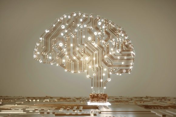 Electronic brain symbolizing Artificial Intelligence