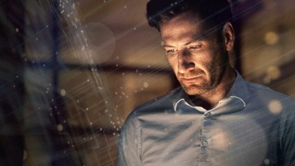 Man with tab