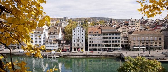 Old town seen from Lindenhof, Zurich