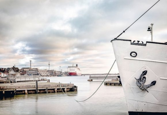 A ship in a port can be part of sustainable marine enterprises
