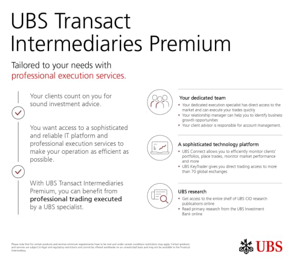 Infographic - UBS Transact Intermediaries Premium
