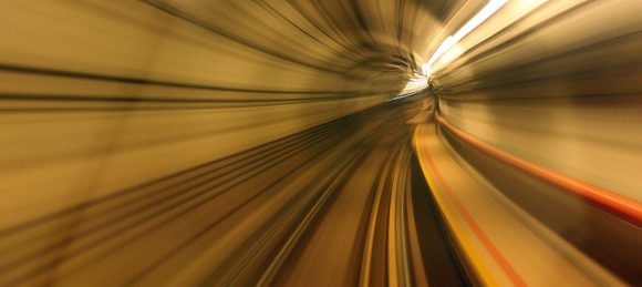 Abstract tunnel moving