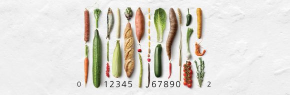 Food represented as a barcode