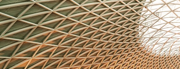 building roof with intricate pattern