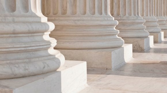 Columns of government building