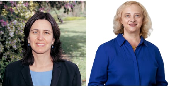 Potrait image of Shafi Goldwasser and Rina Shainski