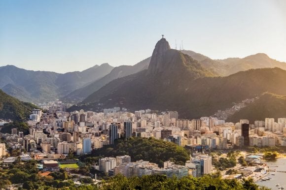 Vista panorámica de la ciudad de Rio de Janeiro, Brasil