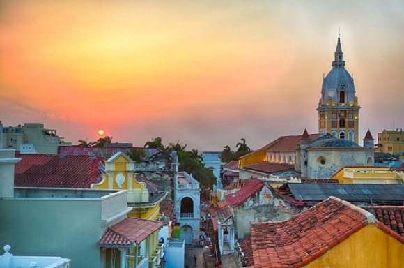 Puesta del sol en Colombia