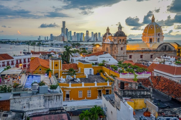Ciudad de Cartagena en Colombia