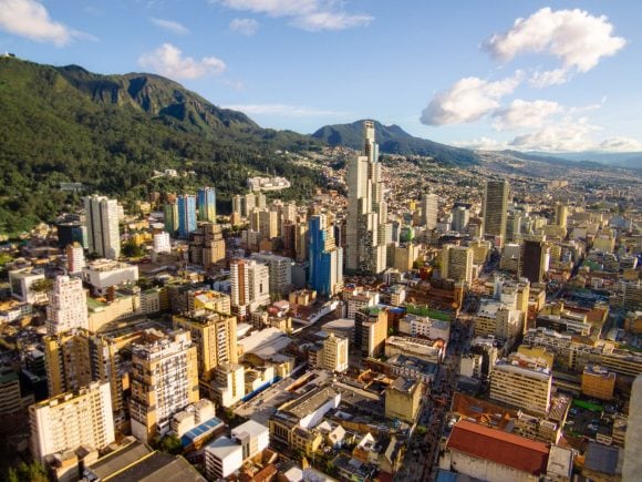 Vista de la ciudad de Bogotá, Colombia