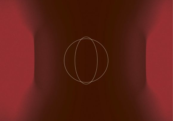 Abstract image with two circles