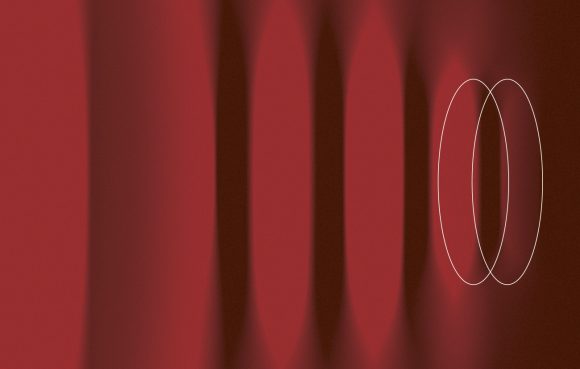 Abstract image with two circles