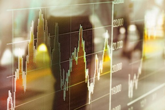Gráfico mostrando a volatilidade do dólar americano no mercado financeiro.