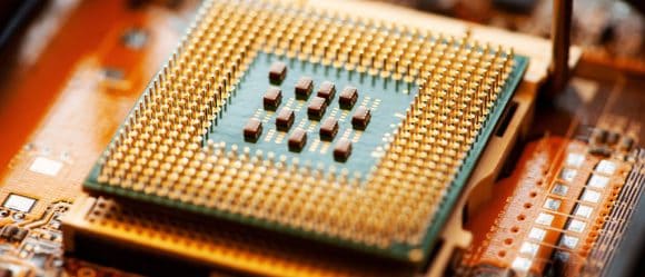 Microprocessador instalado em placa-mãe