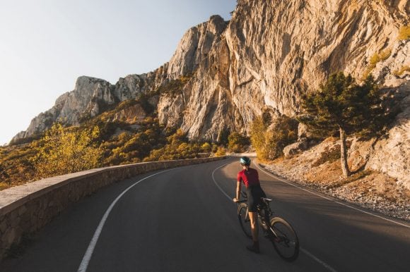 Women cycling