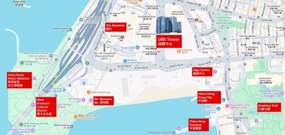West Kowloon Map