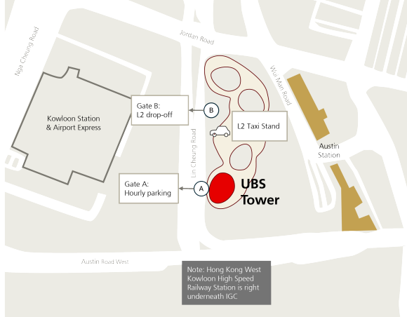 UBS Tower map