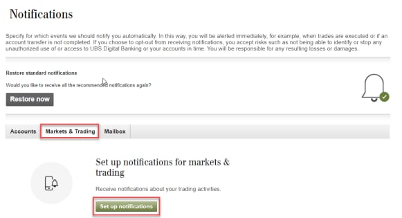 Market and Trading Set up