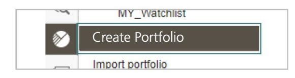 Create a virtual portfolio