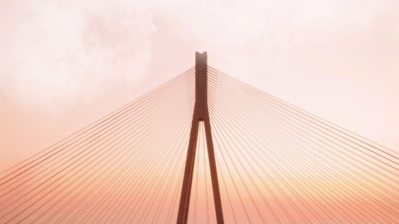 Bridge in evening light