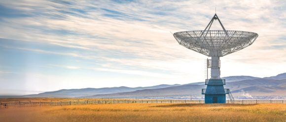Woman on top of the hill