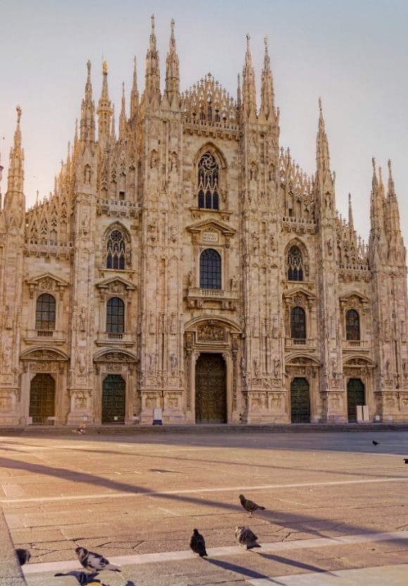Milan Cathedral at sunrise