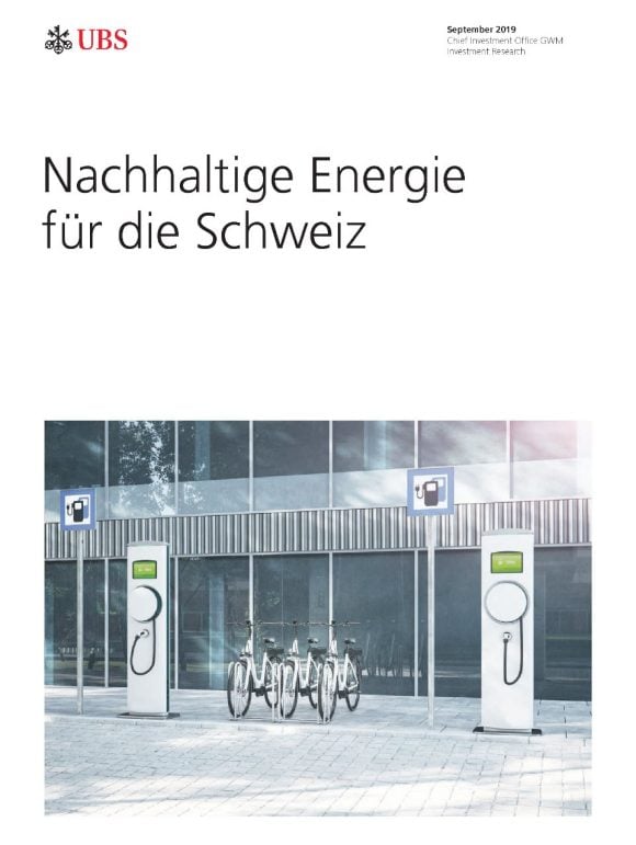 Titelbild der Studie "Nachhaltige Energie für die Schweiz"