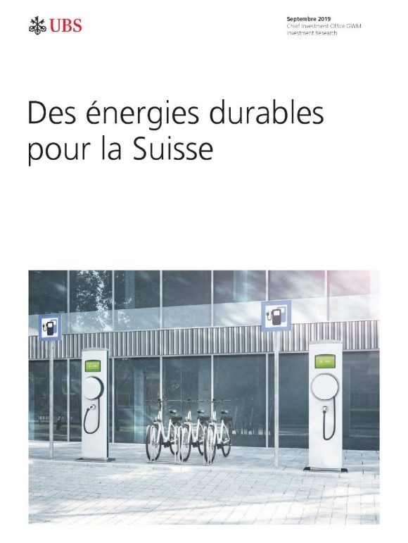 Couverture de l'étude "Des énergies durables pour la Suisse"
