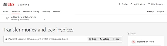 Step 2 for making international payments
