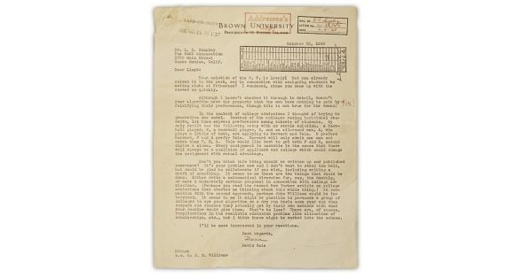 Letter between Shapley and Gale discussing Gale Shapley algorithm