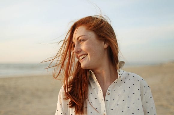 Mujer sonriendo