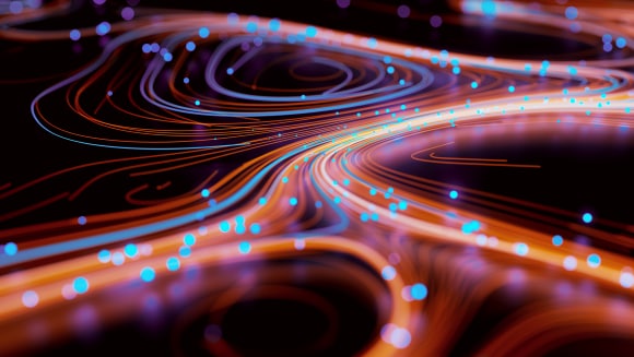 Abstract illustration of connected financial markets.