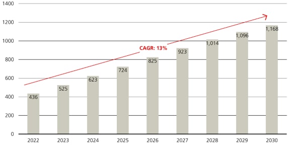 India’s rising middle class expected to almost triple in 2030 from 2022 should provide support to consumption