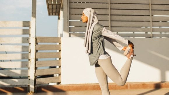 Athletic Arab woman