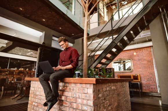 Business people working with Laptop