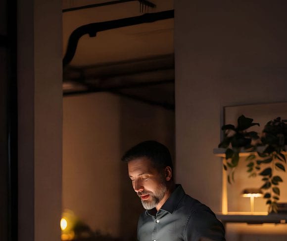 Man working from home