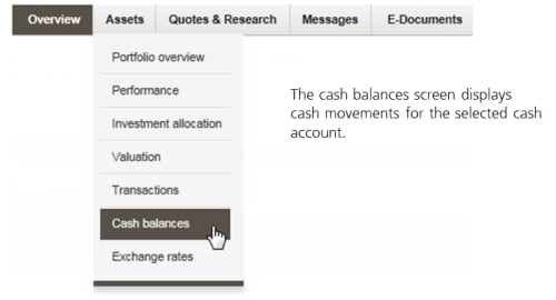 Cash balances