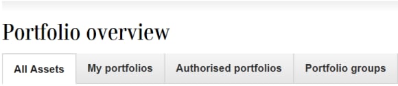 Portfolio overview