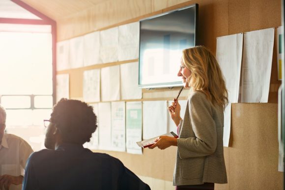 Businesswoman in meeting