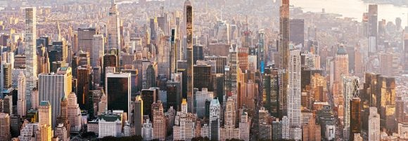Buildings from top view