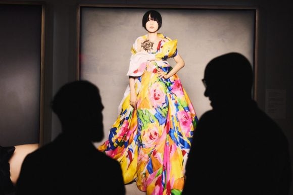 Guests take in Brigitte Niedermair’s photography