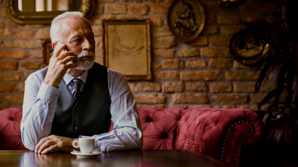 Businessman on the phone