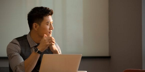 Man on laptop