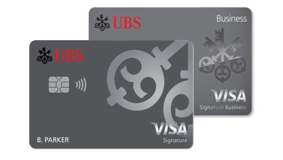 Photograph: Image of both UBS Visa Signature Card and UBS Visa Signature Business Card