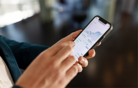 Person using smartphone