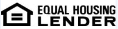 Equal Housing Lender logo shows a simple grafic of a house and its name next to it.
