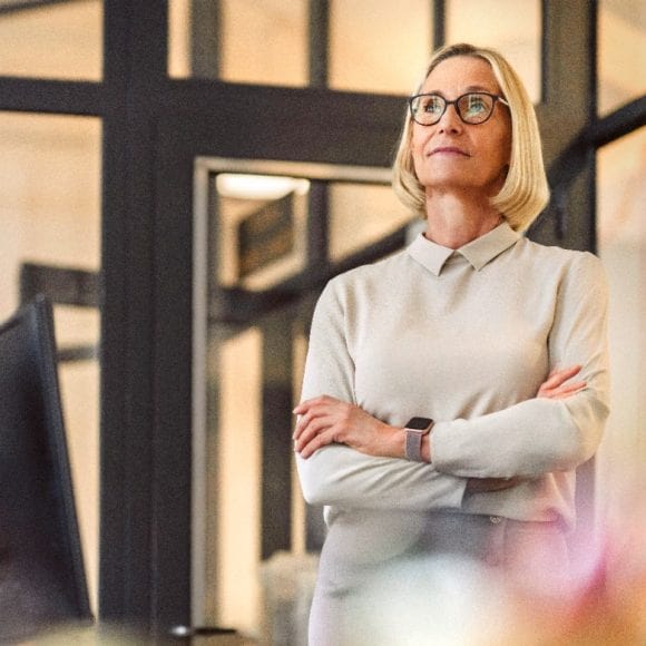 Woman CEO in office on past year as she prepares Year in review speech