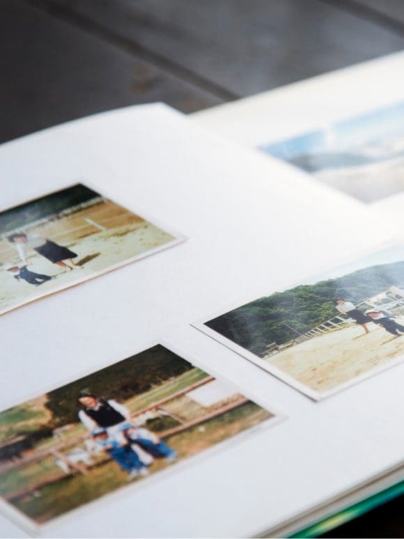 Open family album