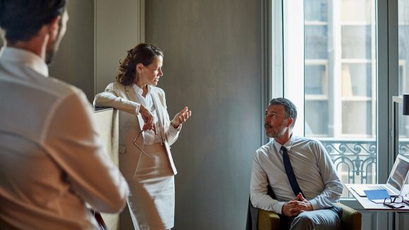 Business people discussing during meeting